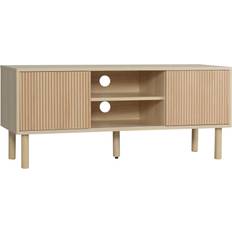 TV-Stativ För Upp Till 50 Tum 2 Skjutdörrar Och 2 Nischer Med Kabelkanal 115 x 40 x 49 cm