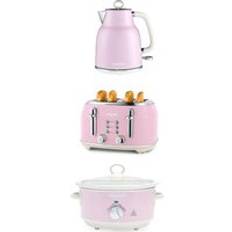 Salter Combo-9507 Retro Jug Kettle 4-Slice Toaster Slow Cooker Bundle