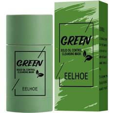 Skincare CmaaDu Green Tea Solid Mask Activated Carbon Cleansing Purifying Clay Mud Mask