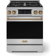 Gas Ranges Thor Kitchen Gordon Ramsay Series Freestanding Liquid Propane Gas Range 4.55 Cu Ft Stainless Steel