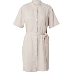 Msch Copenhagen Pennie Ginia 2/4 Shirt Dress - Beige