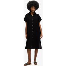 Superdry Midi Dresses Superdry Oversized Midi Shirt Dress - Black