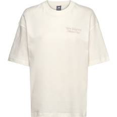 New Balance Womens Linear Oversize T-Shirt - White
