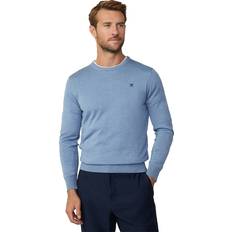 Hackett London Men Jumpers Hackett London Pull Fin En Coton Et Soie - Bleu