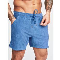 Frank Dandy Terry Shorts - Faded Denim