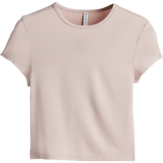 H&M Dam Rosa Figurnära T-shirt
