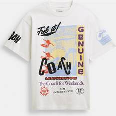 Coach Relaxed Graphic Surf T Shirt - White