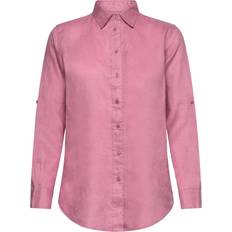 Lauren Ralph Lauren Relaxed Fit Linen Shirt - Pink