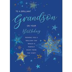 Regal Grandson Birthday Card 9 x 6 in