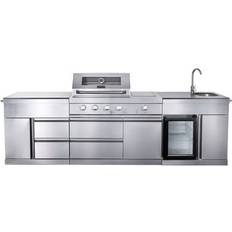 MyOutdoorKitchen Fristående Utekök Plus Rostfri