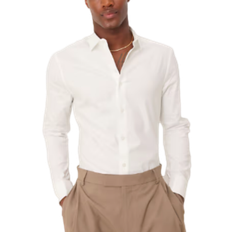 ASOS DESIGN Hvid elegant Oxford-skjorte skinny fit med dobbeltmanchetter