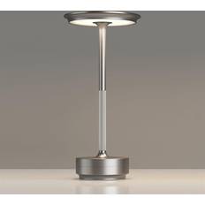 Med Touch Kontrol Og USB Opladning Sølv Bordlampe