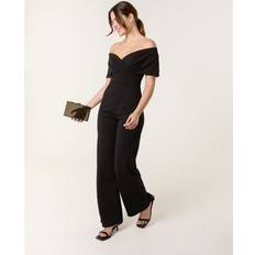 Black Jumpsuits & Overalls Blue Vanilla Bardot Wrap Jumpsuit - Black