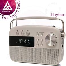 Lloytron N6407Wh 2 Band Encore Rechargeable Portable AM/FM Radio USB Ivory