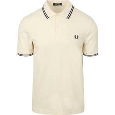 Beige Polo Shirts Fred Perry Twin Tipped Polo Shirt - Beige