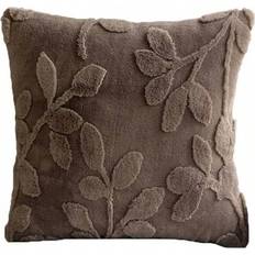 Shein pc Plush Embossed Square Without Pillow Simple Seasons Pillow Case Brown (50x30cm)