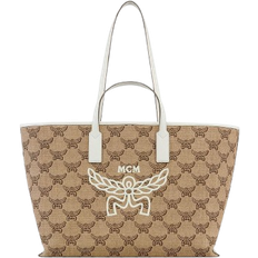 MCM Himmel Medium Tote Bag - Beige