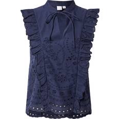 Y.A.S Dame Overdele Y.A.S luma Top Uden Ærmer - Navy