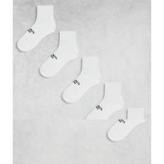 River Island Socks River Island Pack Of 5 Quarter Ankle Socks - White
