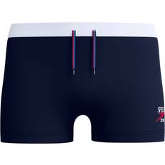 Speedo Swim Bottoms Solid Square Leg Aquashorts - Navy