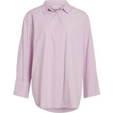 Lilla - Oxfordskjorter Vila Vimarlene Loose Shirt - Purpur