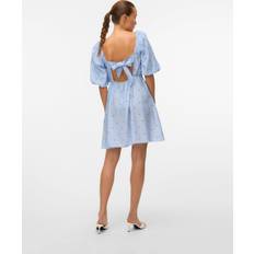 Vero Moda Stretch Klänningar Vero Moda Vmodette 2/4 Short Dress - Snow White