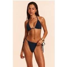 PrettyLittleThing Crinkle Triangle Bikini Top - Blue