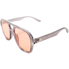 AIRE Whirlpool Aviator Sunglasses - Smokey Grey/Pink Lens