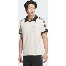 Adidas Men Polo Shirts adidas Waffle Short Sleeve Polo Shirt - Wonder White