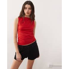 Boat Neck Tank Tops Weekday Annie Boat Neck Tank Top - Red