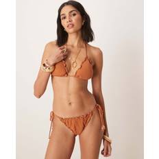 Brown - Women Swimwear Stradivarius Tie Side Bikini Bottoms - Brown