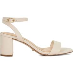 Dune London Heels & Pumps Dune London Melini Leather Heeled Sandals - Ecru
