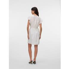 Vero Moda Vita Klänningar Vero Moda Vmtrine Kort Klänning - Snow White