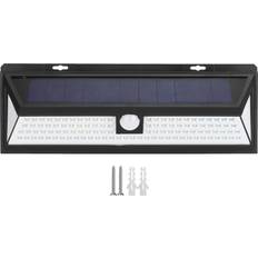 Tomtop Jms LED Inductive Solar Lamp IP44 Waterproof Black Shell White Wall light