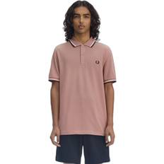 Pink Polo Shirts Fred Perry T-Polo À Double Liseré Polo Shirt - Rose