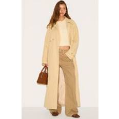 Oversized Storm Flap Detail Trench - White