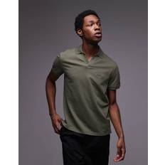 Hør Polotrøjer Tommy Hilfiger Cotton Linen Terry Reg Polo - Khaki Green