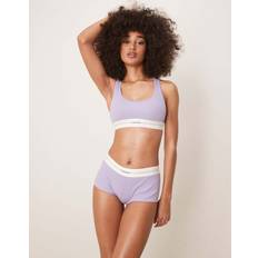 Purple Knickers Calvin Klein Modal Rib Boyshort - Lilac/Purple