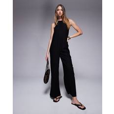 Linen Jumpsuits & Overalls River Island Linen Jumpsuit - Black