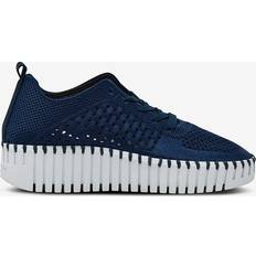 Ilse Jacobsen Tulip Woven Platform Sneakers - Blue