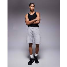 Denim Carpenter Shorts - Washed Grey