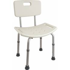 Taburetes de Ducha Mobiclinic Duschstuhl Mit Rückenlehne Olivo Aus Aluminium PVC