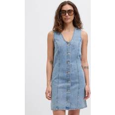 Bomull Klänningar JJXX Jxdora Denimklänning - Blå
