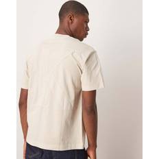 Calvin Klein Grey T-shirts Calvin Klein Relaxed Logo Appliqué T-shirt - Beige