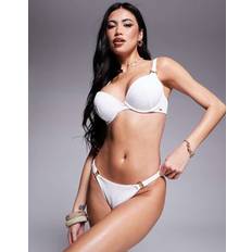 Boux Avenue Broderie Brazilian Bikini Bottom - White