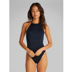 3XL Badedragter Calvin Klein High Neck ONE Piecerp Badedragter - Blue