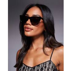 Quay Australia Call The Shots Spräckliga Solglasögon i Cat Eye - Brun