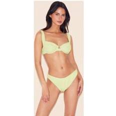 Sage green suit PrettyLittleThing Mini Crinkle Underwired Bikini Top - Sage Green