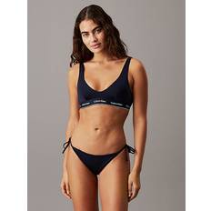 Calvin Klein Badetøj Calvin Klein Tie Side Bikini Bottoms - CK Meta Legacy - Blue