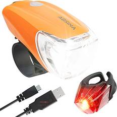 Absina LED Cykelljusset USB Uppladdningsbar 100 m